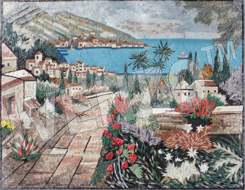 Mosaico LK013 Luogo in riva al mare