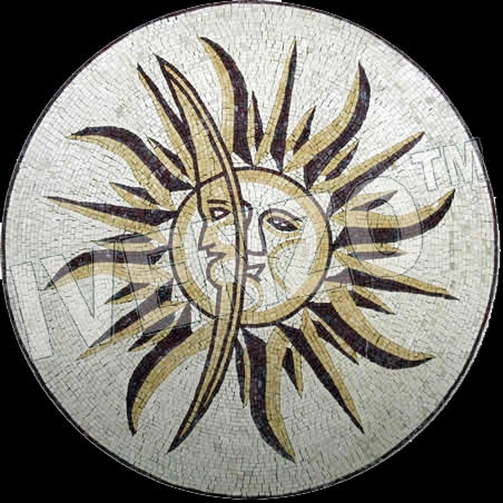 Mosaico MD105 sole e la luna