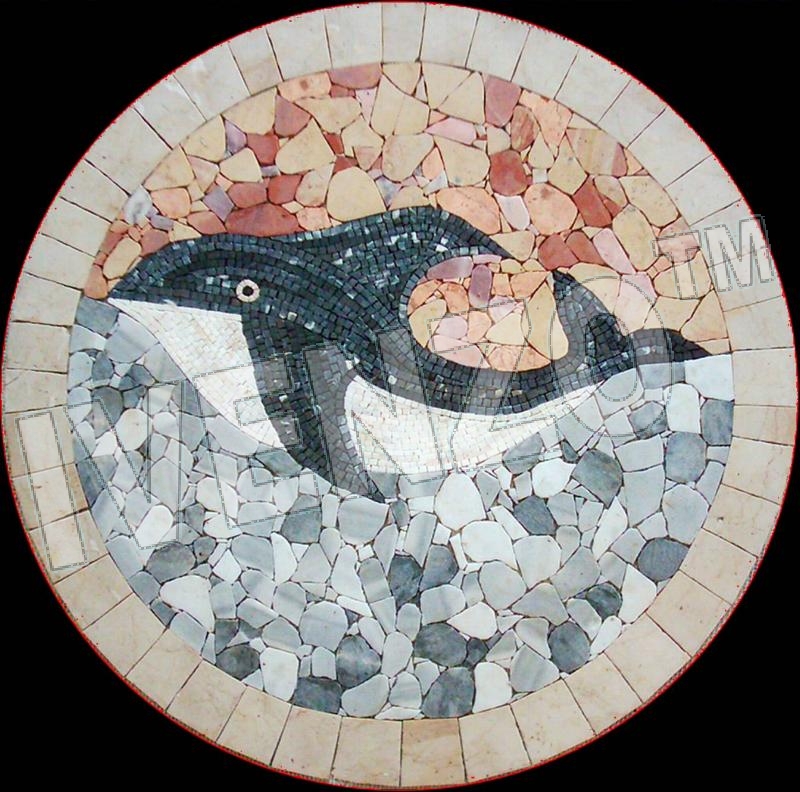 Mosaico MK018 Medaglione con belena