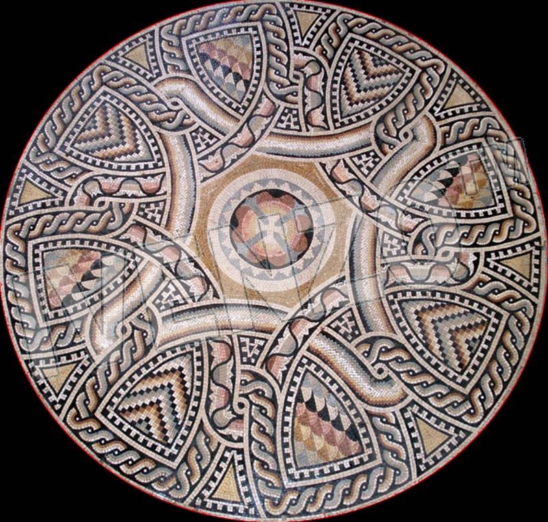 Mosaico MK062 medaglione romano