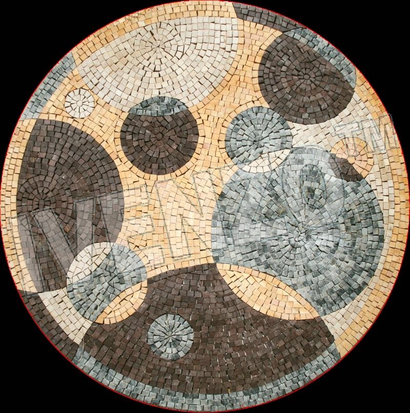 Mosaico MK067 cerchi variopinte