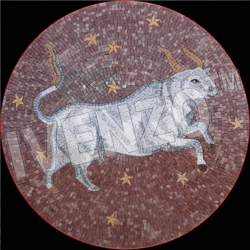 Mosaico MK078 segno zodiacale del toro