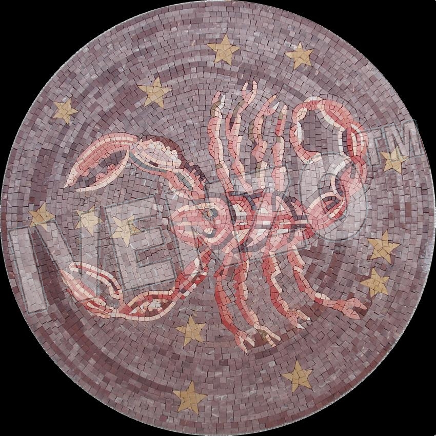 Mosaico MK079 segno dello scorpione zodiaco