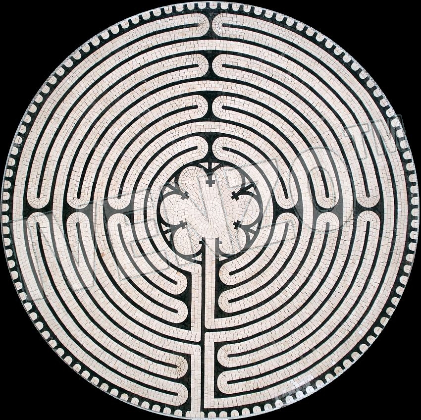 Mosaico MK082 Labirinto di Chartres