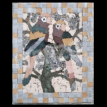 Mosaico pappagalli