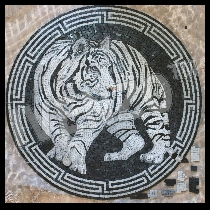 Mosaico tigre bianco