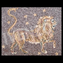 Mosaico segno zodiacale del leone