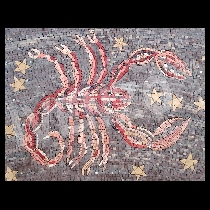 Mosaico segno dello scorpione zodiaco