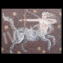 Mosaico segno del sagittario zodiaco