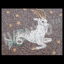 Mosaico segno dello zodiaco capricorno