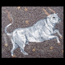 Mosaico segno zodiacale del toro