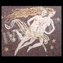 Mosaico segno dello zodiaco gemini