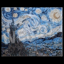 Mosaico van Gogh: Notte stellata