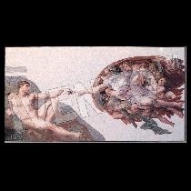 Mosaico Michelangelo: Creazione di Adamo
