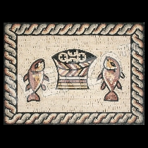 Mosaico Pesce e pane