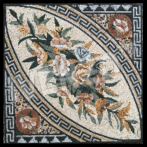 Mosaico tappeto di fiori
