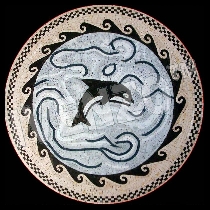 Mosaico medaglione con belena
