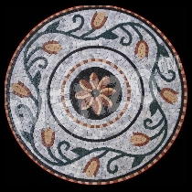 Mosaico fiore medaglione