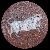 Mosaico segno zodiacale del toro