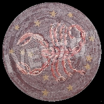 Mosaico segno dello scorpione zodiaco
